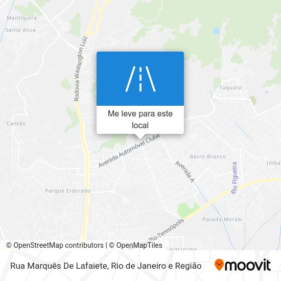 Rua Marquês De Lafaiete mapa