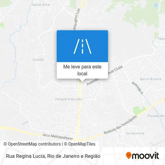 Rua Regina Lucia mapa