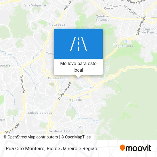 Rua Ciro Monteiro mapa