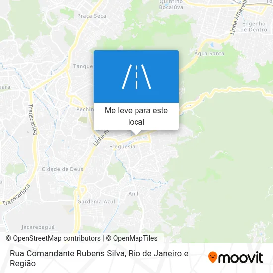 Rua Comandante Rubens Silva mapa