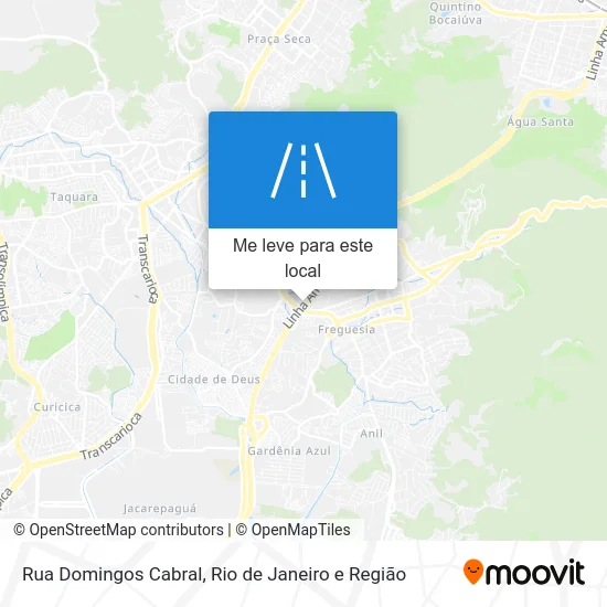 Rua Domingos Cabral mapa