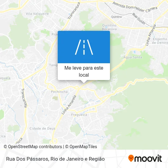 Rua Dos Pássaros mapa