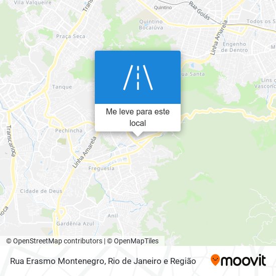 Rua Erasmo Montenegro mapa