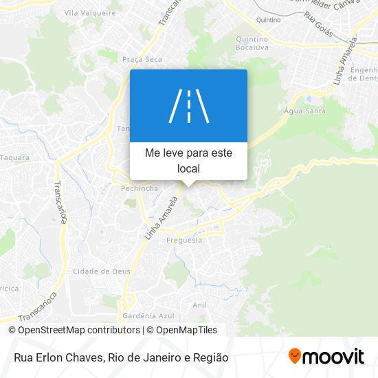 Rua Erlon Chaves mapa