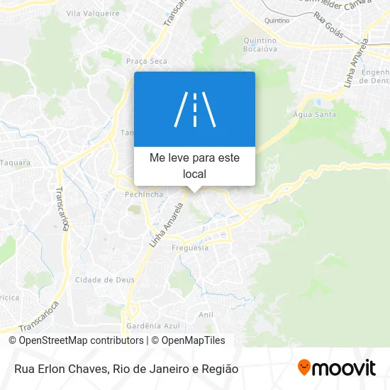 Rua Erlon Chaves mapa