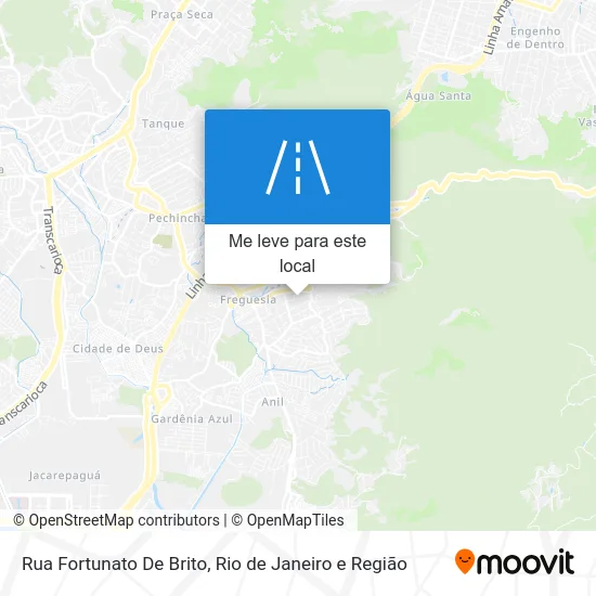 Rua Fortunato De Brito mapa