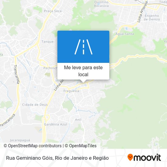 Rua Geminiano Góis mapa