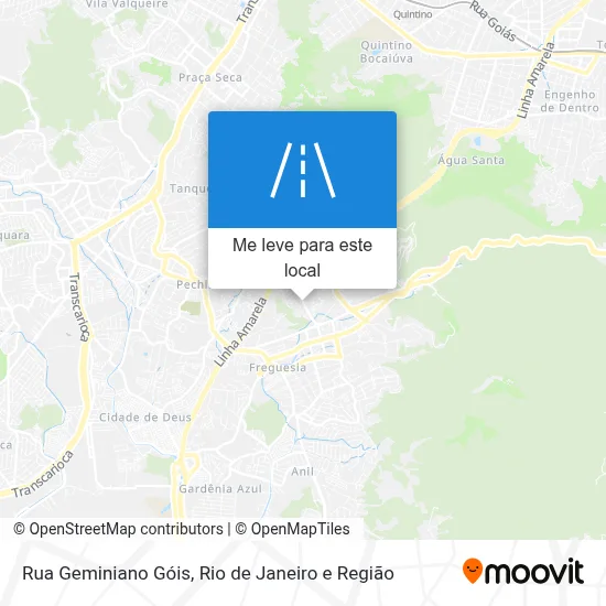 Rua Geminiano Góis mapa
