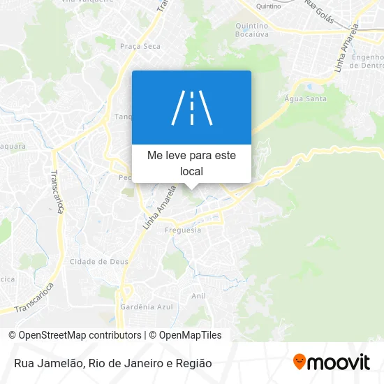 Rua Jamelão mapa