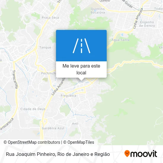 Rua Joaquim Pinheiro mapa