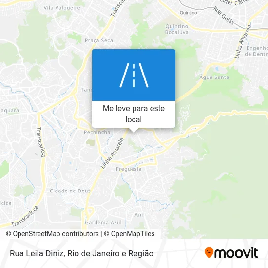 Rua Leila Diniz mapa