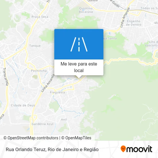 Rua Orlando Teruz mapa
