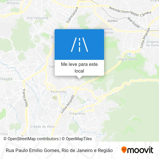 Rua Paulo Emílio Gomes mapa