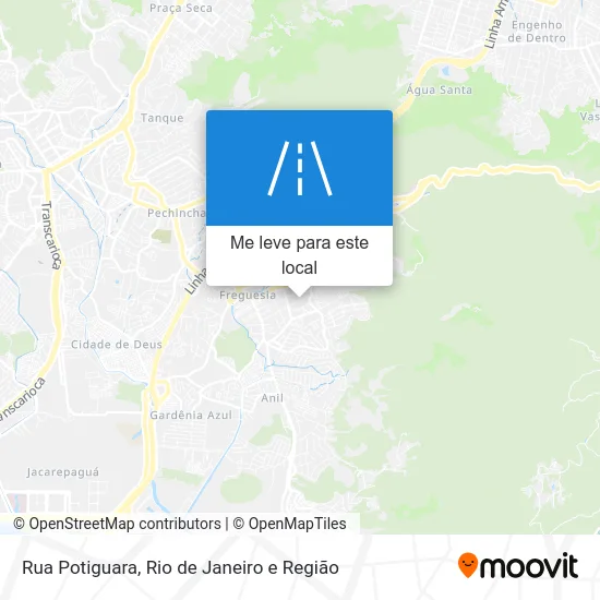 Rua Potiguara mapa