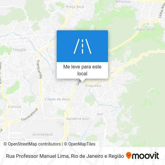 Rua Professor Manuel Lima mapa