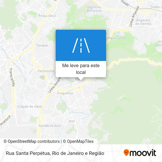 Rua Santa Perpétua mapa