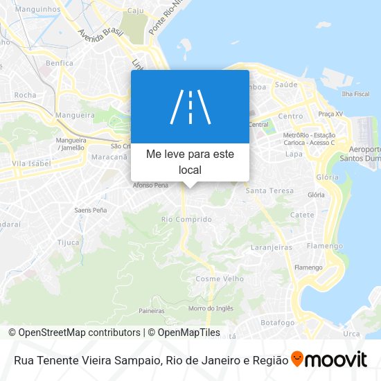 Rua Tenente Vieira Sampaio mapa