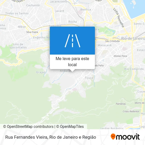 Rua Fernandes Vieira mapa