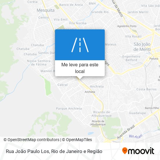 Rua João Paulo Los mapa