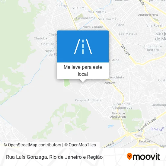 Rua Luís Gonzaga mapa