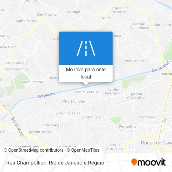 Rua Champollion mapa