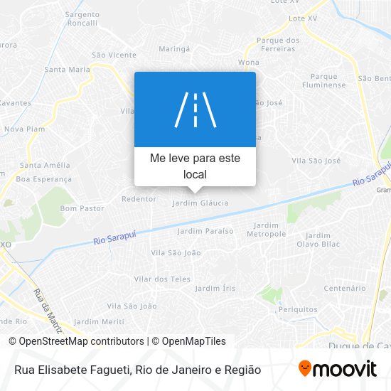 Rua Elisabete Fagueti mapa