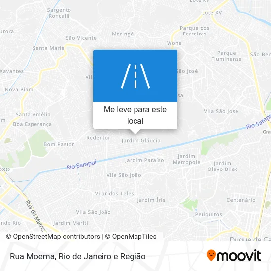 Rua Moema mapa