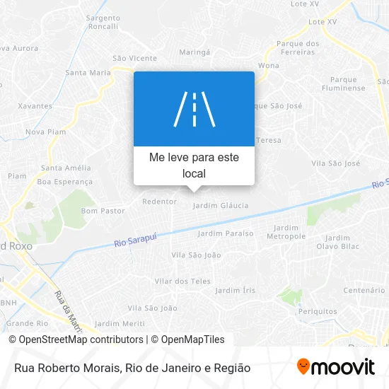 Rua Roberto Morais mapa