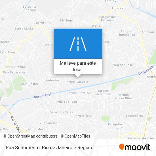 Rua Sentimento mapa
