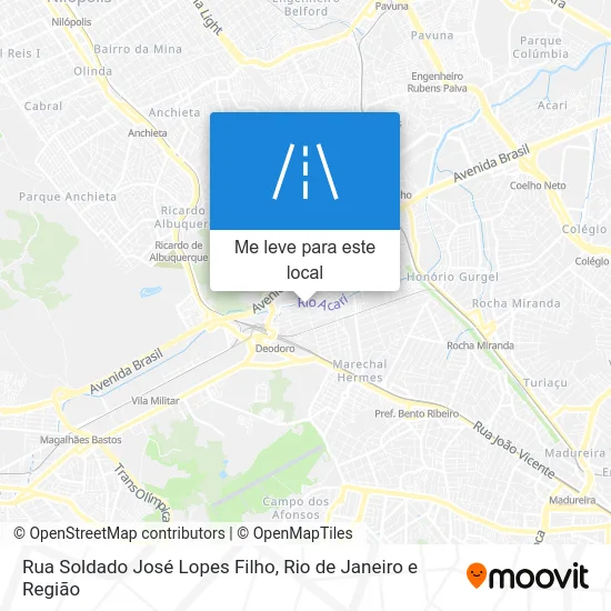 Rua Soldado José Lopes Filho mapa
