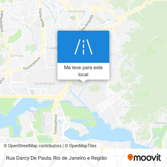 Rua Darcy De Paula mapa