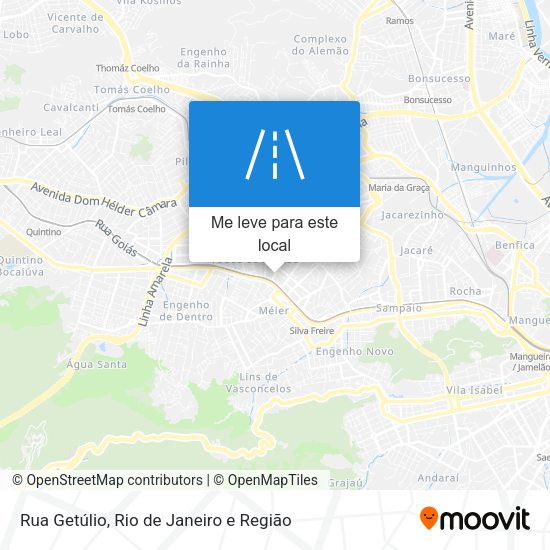 Rua Getúlio mapa