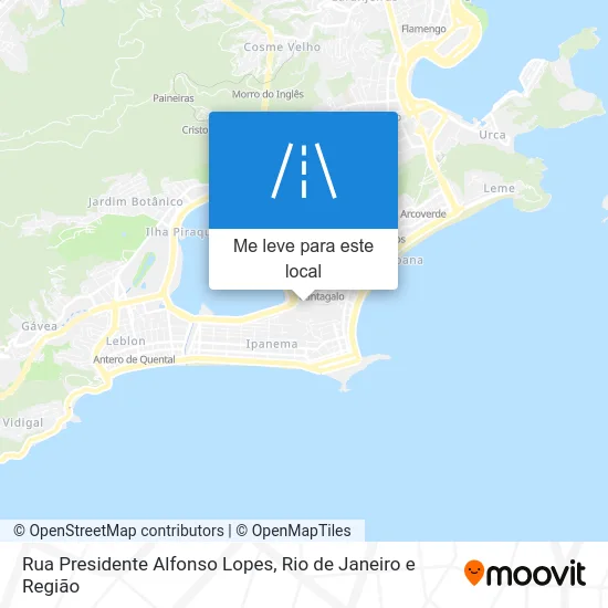 Rua Presidente Alfonso Lopes mapa