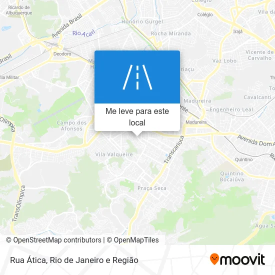 Rua Ática mapa
