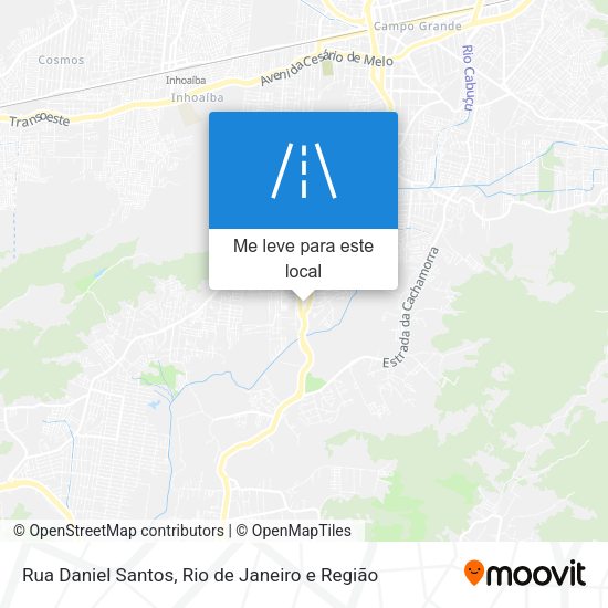 Rua Daniel Santos mapa