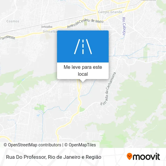 Rua Do Professor mapa