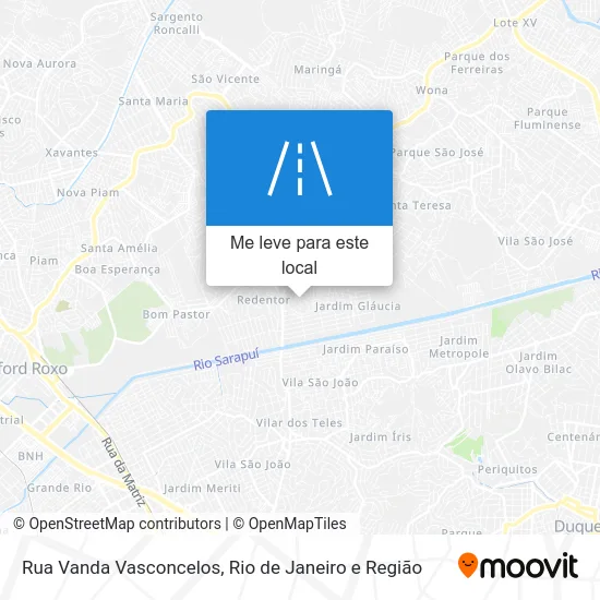 Rua Vanda Vasconcelos mapa