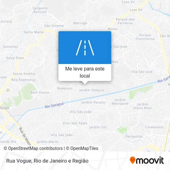 Rua Vogue mapa