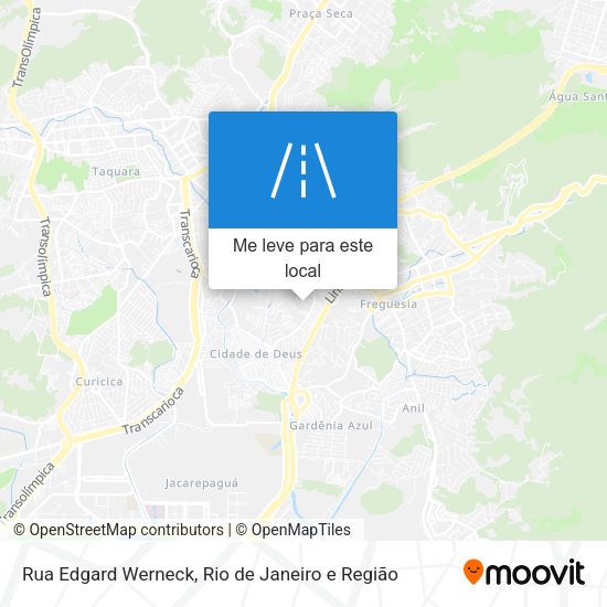 Rua Edgard Werneck mapa