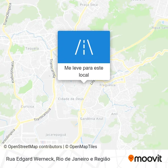 Rua Edgard Werneck mapa