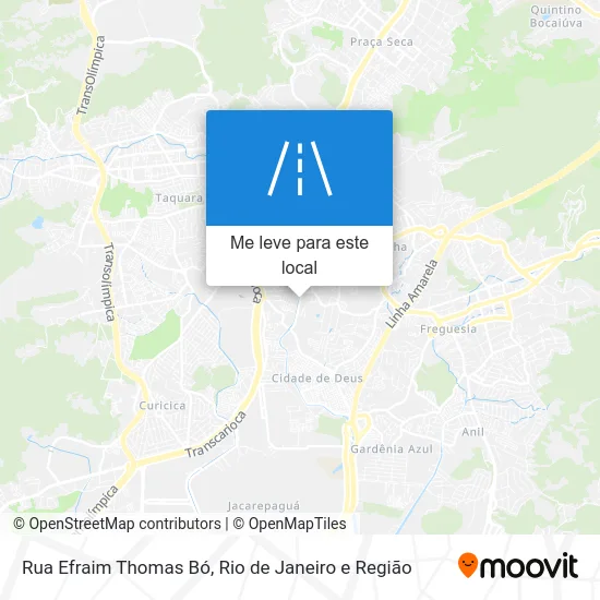 Rua Efraim Thomas Bó mapa