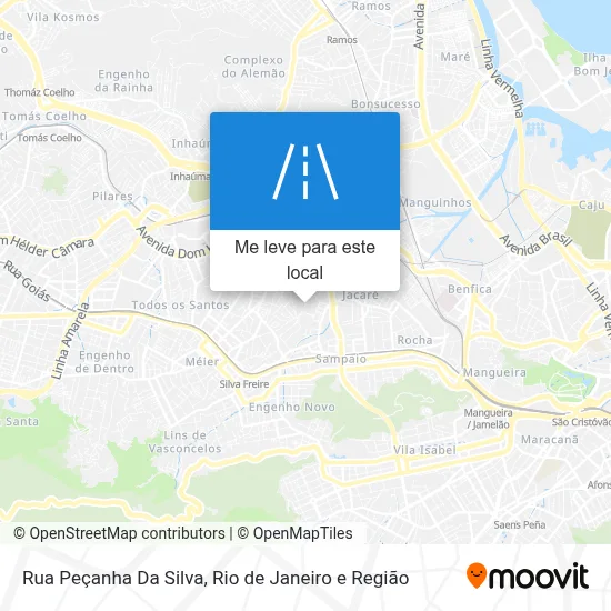 Rua Peçanha Da Silva mapa