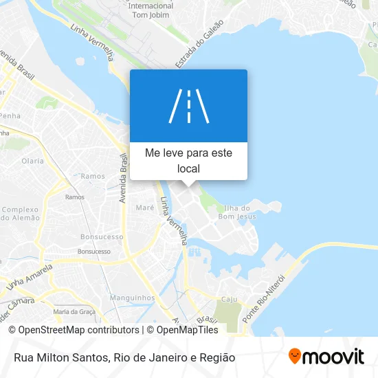 Rua Milton Santos mapa