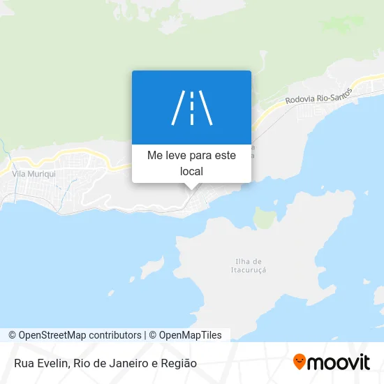 Rua Evelin mapa