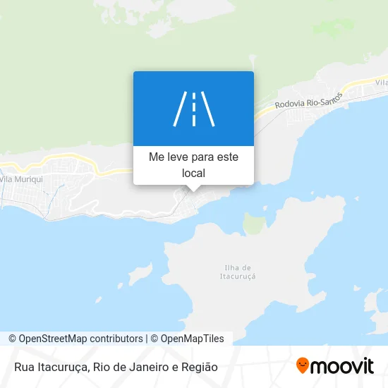 Rua Itacuruça mapa