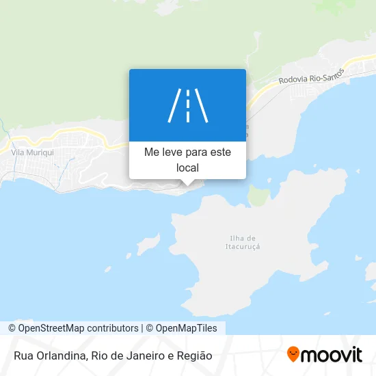 Rua Orlandina mapa