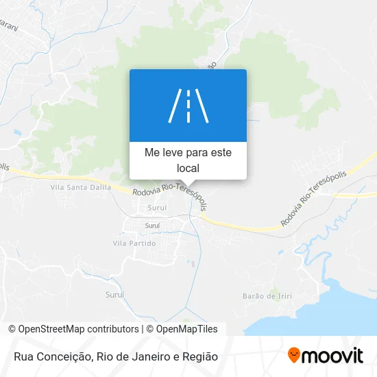 Rua Conceição mapa