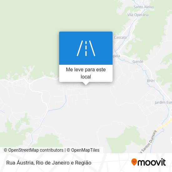 Rua Áustria mapa