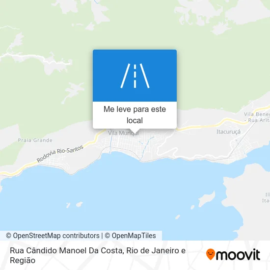 Rua Cândido Manoel Da Costa mapa