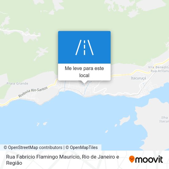 Rua Fabrício Flamingo Maurício mapa